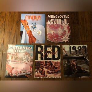 Taylor Swift set of 5 posters / wall art